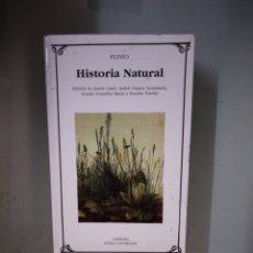 Libros de segunda mano: PLANO, HISTORIA NATURAL, CATEDRA. Lote 365784601