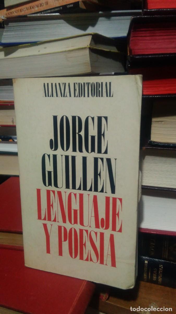 Libros de segunda mano: LENGUAJE Y POES&Iacute;A, JORGE GUILLEN, ED. ALIANZA - Foto 1