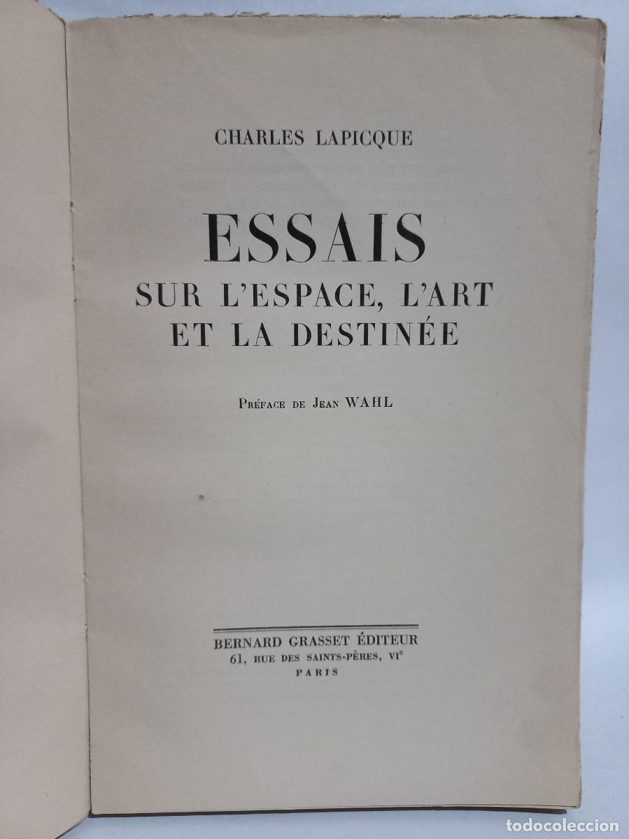 Libros de segunda mano: Charles Lapicque - Essais - 1958 - Foto 3
