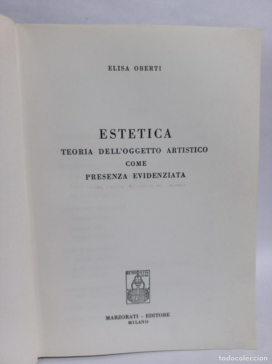 Libros de segunda mano: Elisa Oberti - Estetica - Primera edici&oacute;n - 1962 - Foto 3