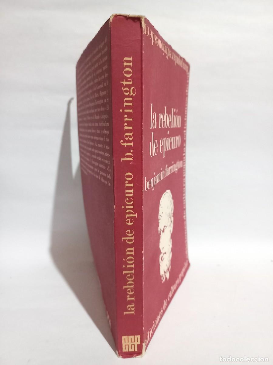 Libros de segunda mano: Benjamin Farrington - La Rebeli&oacute;n de Epicuro - Primera edici&oacute;n - 1968 - Foto 2