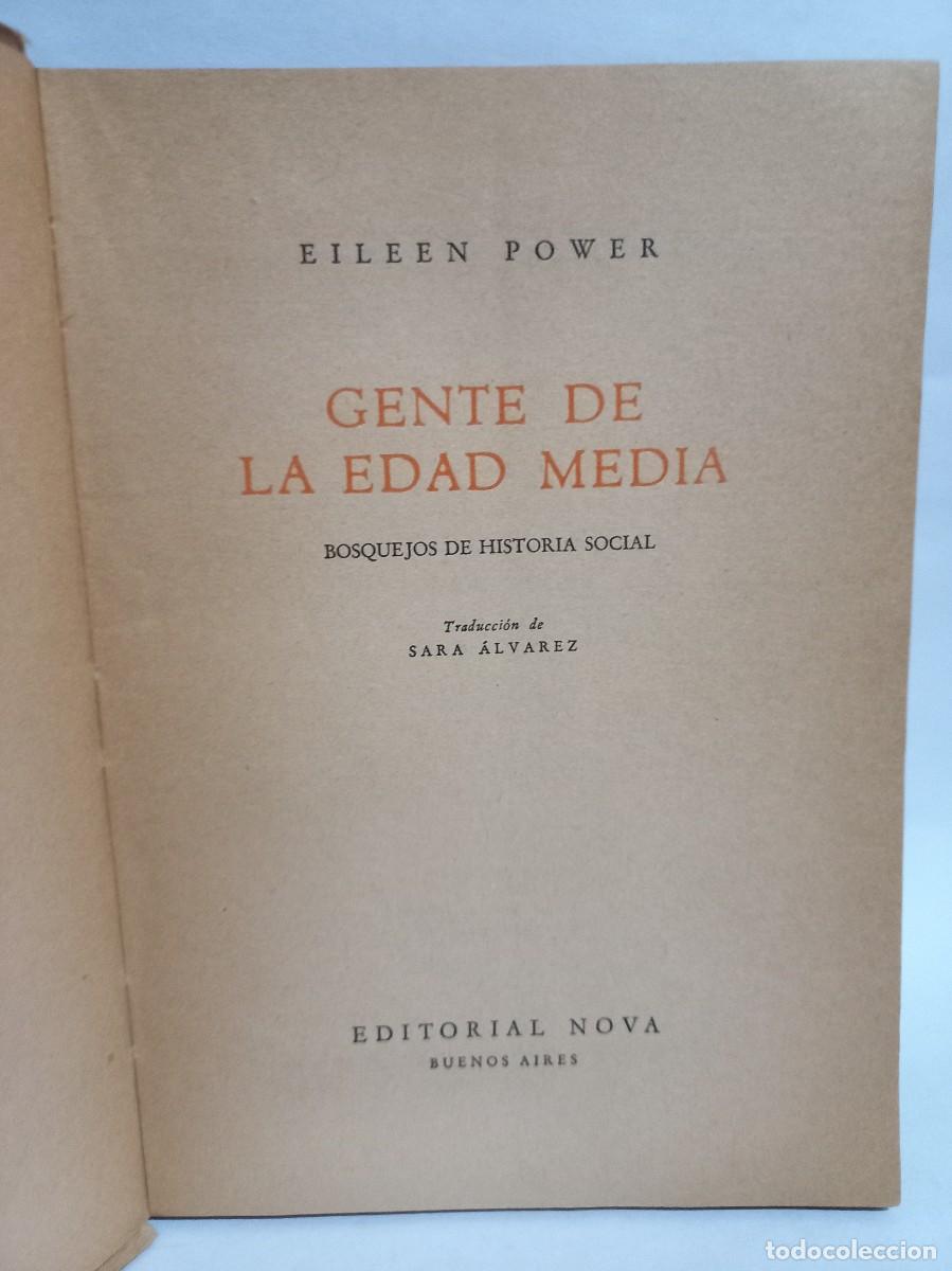 Libros de segunda mano: Eileen Power - Gente de la Edad Media - Primera edici&oacute;n en espa&ntilde;ol - 1945 - Foto 3