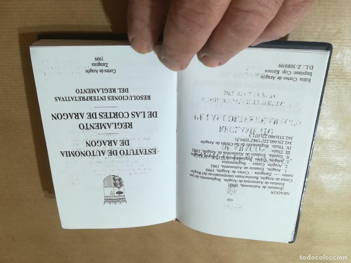Libros de segunda mano: ESTATUTO AUTONOMIA ARAGON, REGLAMENTO DE LAS CORTES / AQ903 / - Foto 4