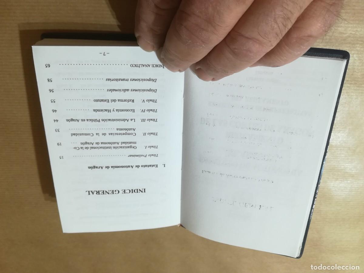 Libros de segunda mano: ESTATUTO AUTONOMIA ARAGON, REGLAMENTO DE LAS CORTES / AQ903 / - Foto 5