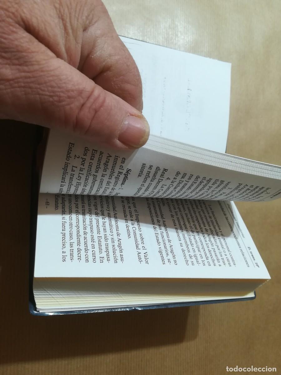 Libros de segunda mano: ESTATUTO AUTONOMIA ARAGON, REGLAMENTO DE LAS CORTES / AQ903 / - Foto 9