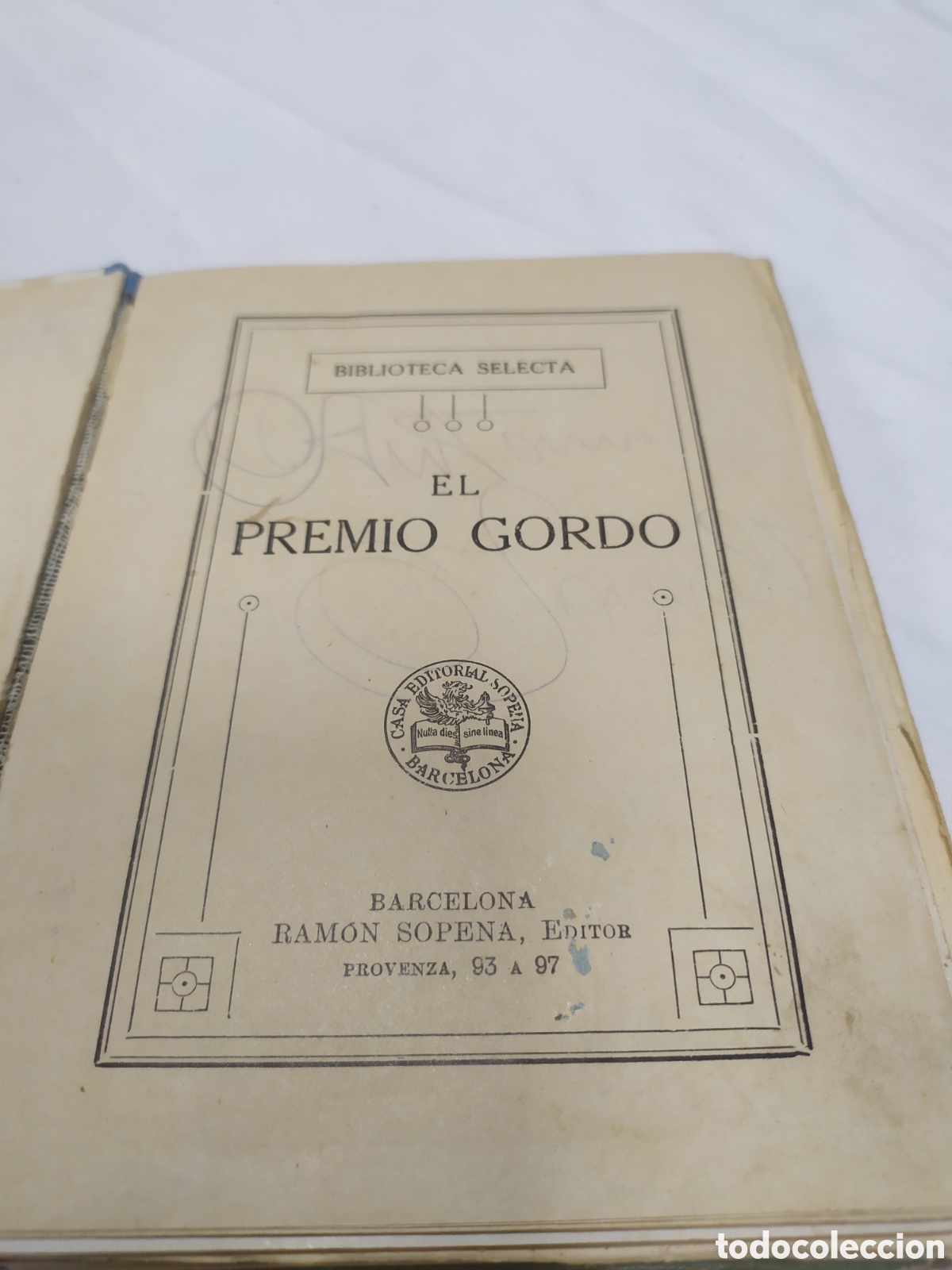 Libros de segunda mano: El premio gordo. Ram&oacute;n Sopena. - Foto 2