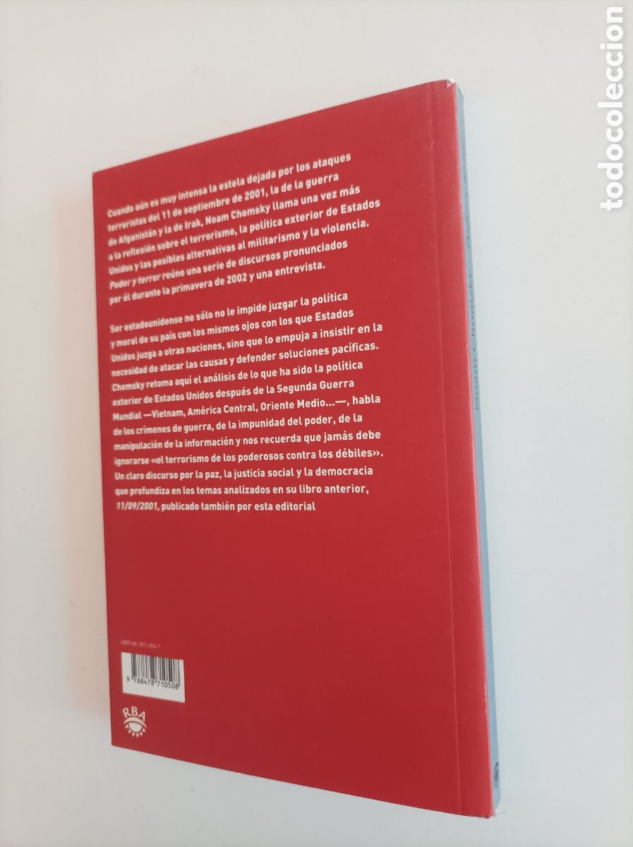 Libros de segunda mano: Poder y terror. Rflexiones posteriores al 11-9-2001 / Noam Chomsky - Foto 3