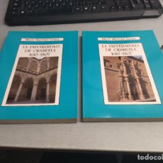 Libros de segunda mano: LA UNIVERSIDAD DE ORIHUELA 1610-1807 / EN 2 TOMOS / MARIO MARTÍNEZ GOMIS / ALICANTE 1987. Lote 366215091