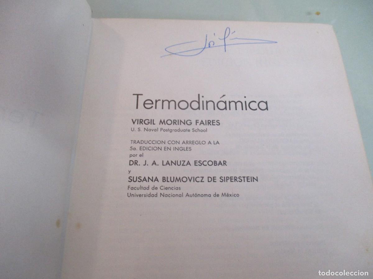 Libros de segunda mano: VIRGIL MORING FAIRES Termodin&aacute;mica W14824 - Foto 2