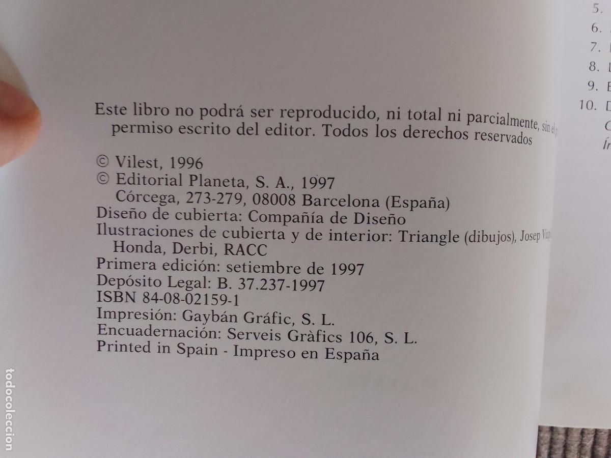 Libros de segunda mano: MANUAL PRACTICO DEL MOTOCICLISTA. DANI AMATRIAIN. PLANETA 1997. - Foto 5