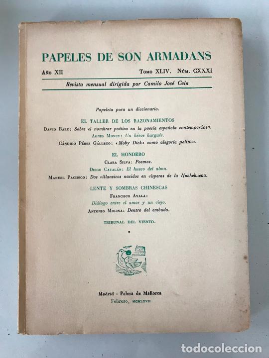 Libros de segunda mano: Papeles de son armadans. N&uacute;mero CXXXI - Foto 1