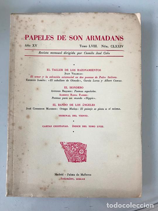 Libros de segunda mano: Papeles de son armadans. N&uacute;mero CLXXIV - Foto 1