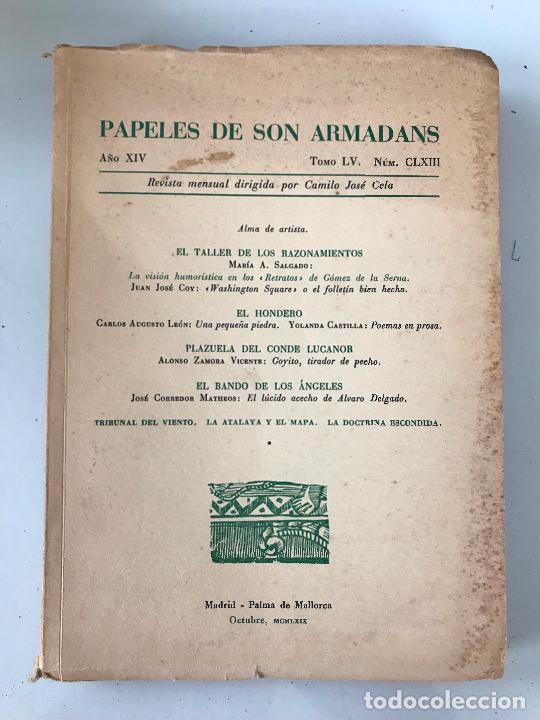 Libros de segunda mano: Papeles de son armadans. N&uacute;mero CLXIII - Foto 1