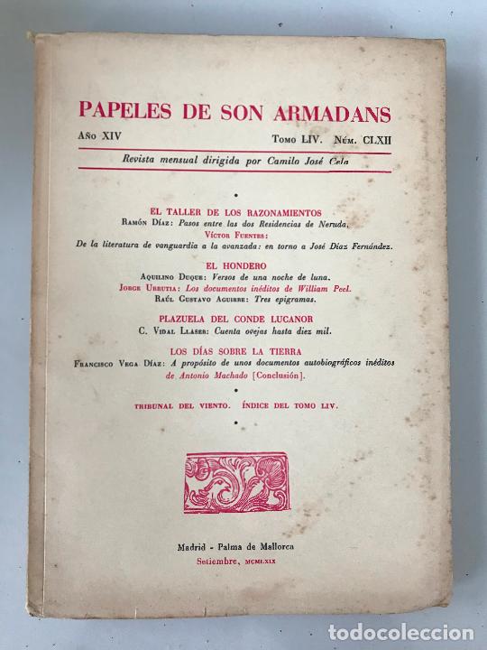 Libros de segunda mano: Papeles de son armadans. N&uacute;mero CLXII - Foto 1
