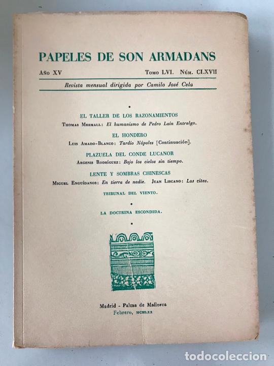 Libros de segunda mano: Papeles de son armadans. N&uacute;mero CLXVII - Foto 1