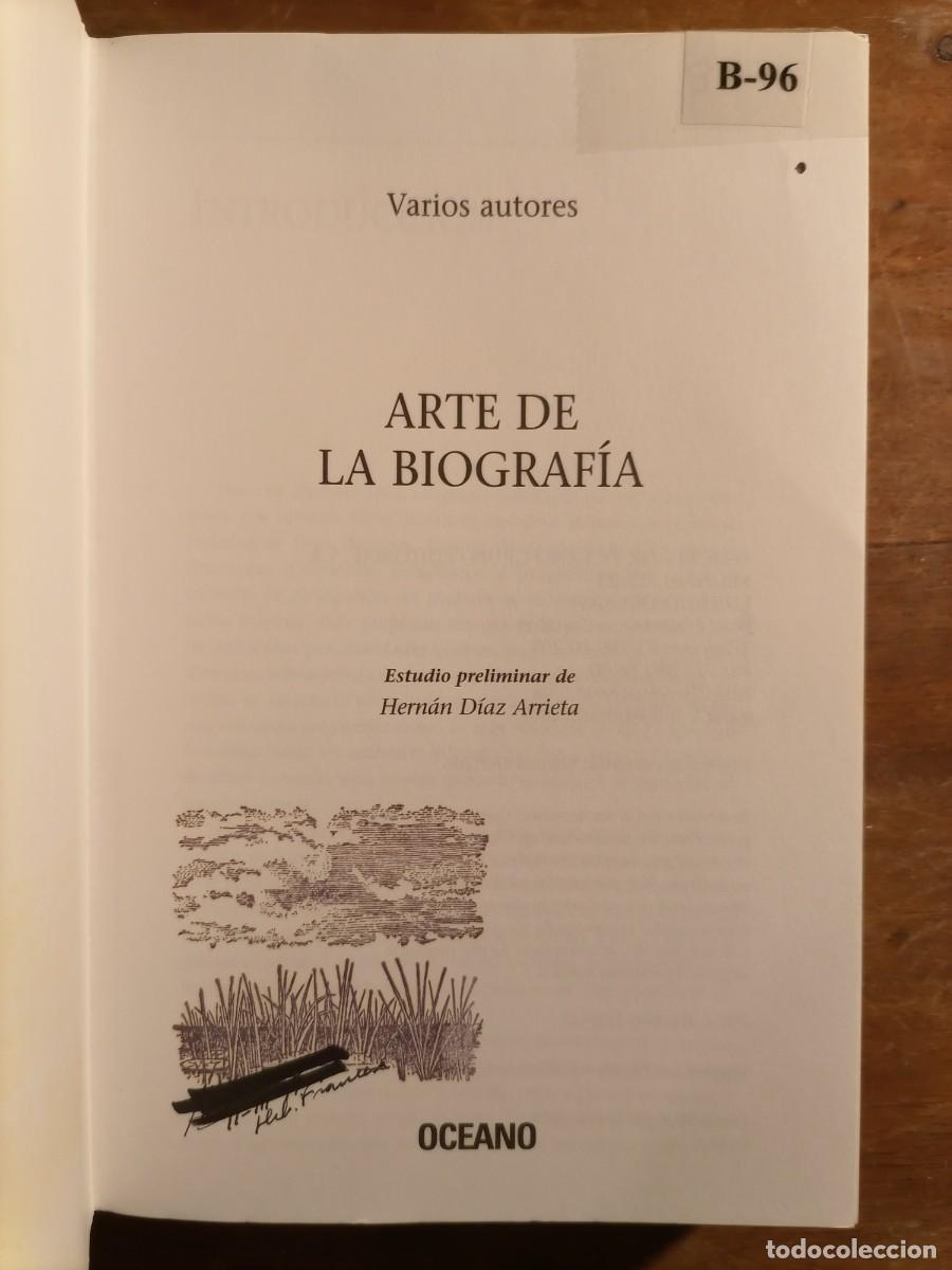 Libros de segunda mano: Arte de la biograf&iacute;a. Biblioteca universal - Foto 2