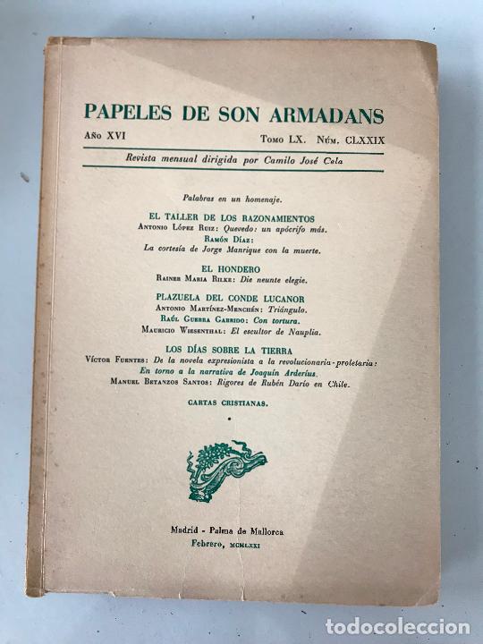 Libros de segunda mano: Papeles de son armadans. N&uacute;mero CLXXIX - Foto 1