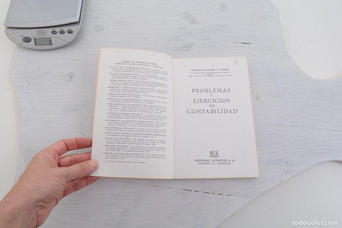 Libros de segunda mano: Fernando Boter, Problemas y ejercicios de contabilidad. Editorial Joventud - Foto 5