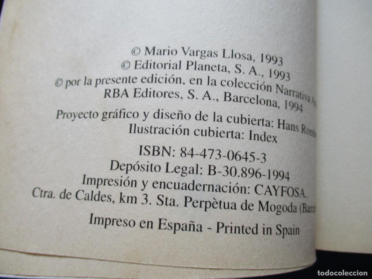 Libros de segunda mano: LITUMA EN LOS ANDES &middot; MARIO VARGAS LLOSA 1994 - Foto 4