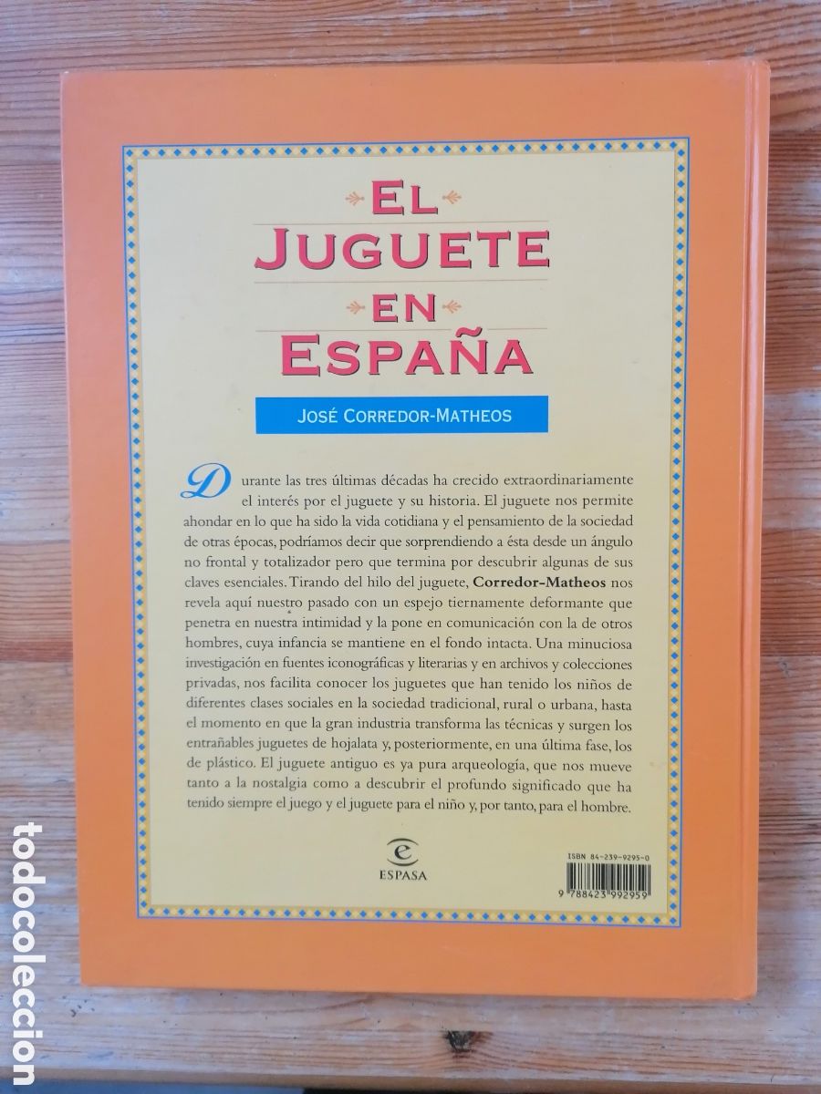 Libros de segunda mano: El juguete en Espa&ntilde;a. Jos&eacute; Corredor Matheos. - Foto 5