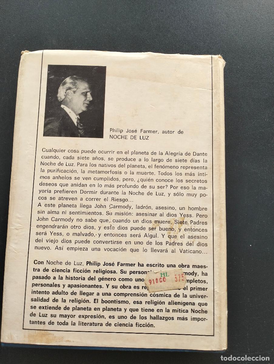 Libros de segunda mano: Noche de luz. Philip Jose Farmer.1979 - Foto 2