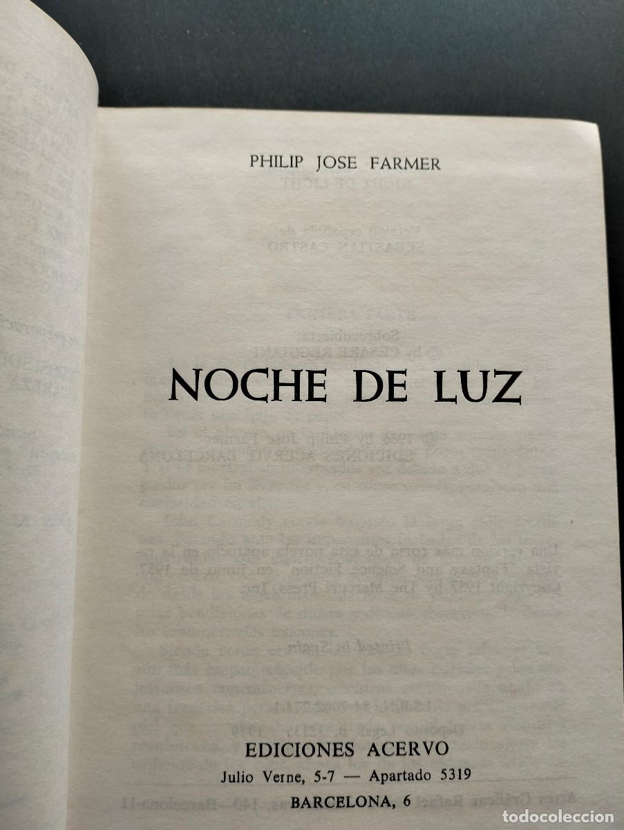 Libros de segunda mano: Noche de luz. Philip Jose Farmer.1979 - Foto 4