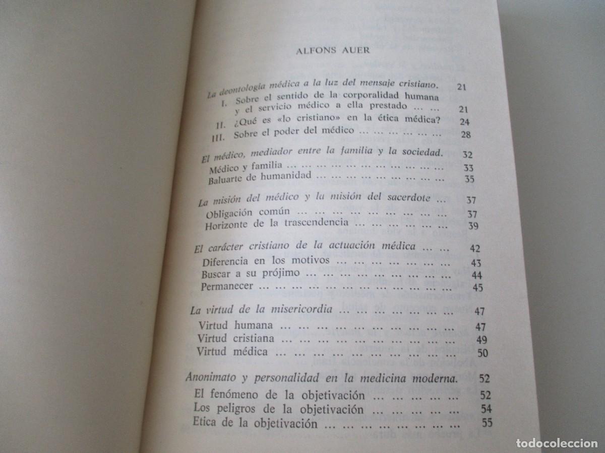 Libros de segunda mano: RAHNER AUER B&Ouml;CKLE CONGAR &Eacute;tica y medicina W14906 - Foto 2