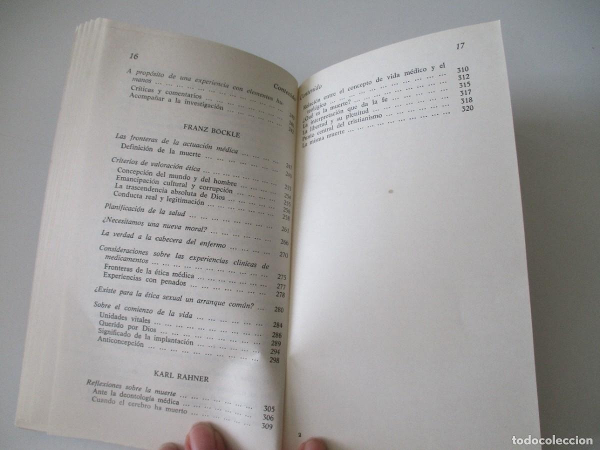 Libros de segunda mano: RAHNER AUER B&Ouml;CKLE CONGAR &Eacute;tica y medicina W14906 - Foto 5
