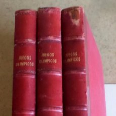 Libros de segunda mano: 3 LIBROS - JUEGOS OLIMPICOS - EMPIEZA PARÍS 1924 A 1972. Lote 366780446
