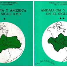 Libros de segunda mano: ANDALUCÍA Y AMÉRICA EN EL SIGLO XVII 2 TOMOS (1985) SIN USAR JAMÁS