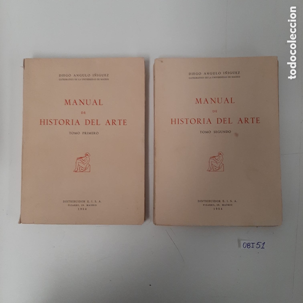 Libros de segunda mano: DIEGO ANGULO I&Ntilde;IGUEZ- HISTORIA DEL ARTE- TOMO 1y2 - Foto 1