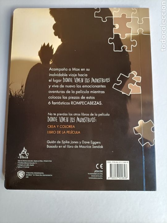Libros de segunda mano: D&oacute;nde viven los monstruos. 6 puzzles . Basado en la pel&iacute;cula - Foto 6