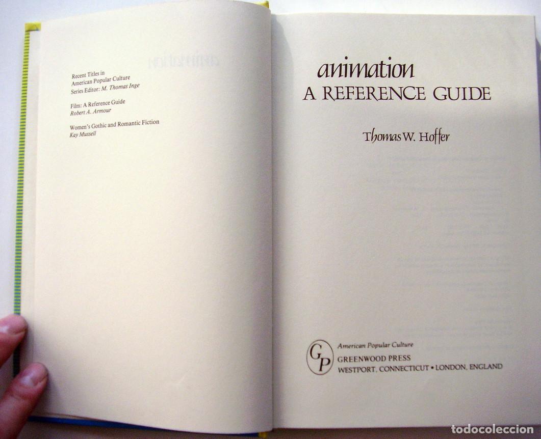 Libros de segunda mano: Animation : A Reference Guide - Thomas W. Hoffer - Foto 3