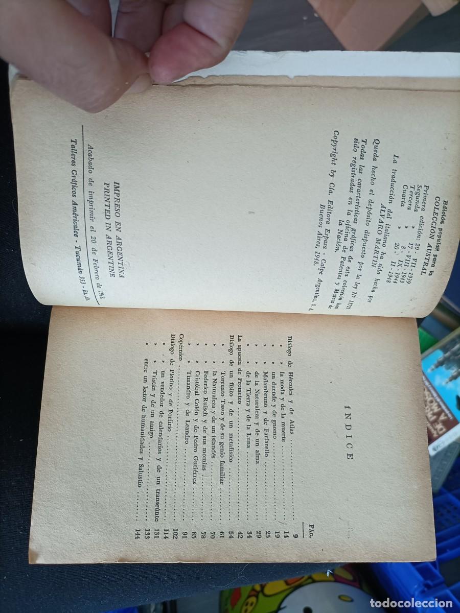 Libros de segunda mano: Di&aacute;logos. Giacomo Leopardi. 1948 - Foto 2