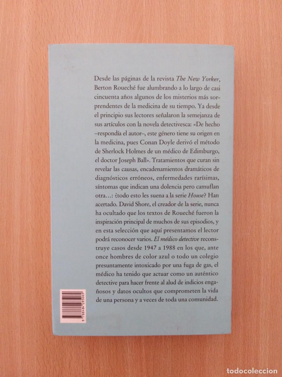 Libros de segunda mano: EL M&Eacute;DICO DETECTIVE. Berton Rouech&eacute;. Alba Editorial - Foto 2