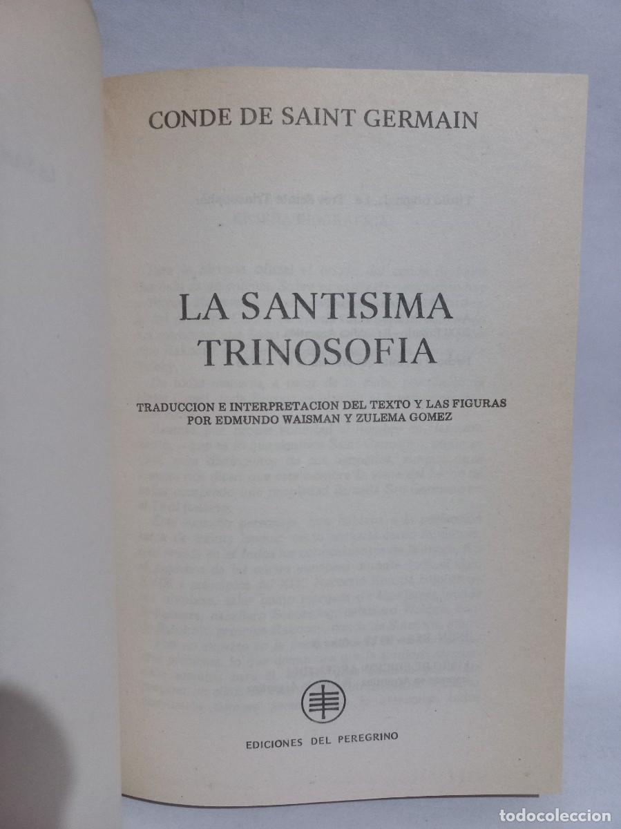 Libros de segunda mano: Conde de Saint Germain - La Sant&iacute;sima Trinosof&iacute;s - 1983 - Foto 3