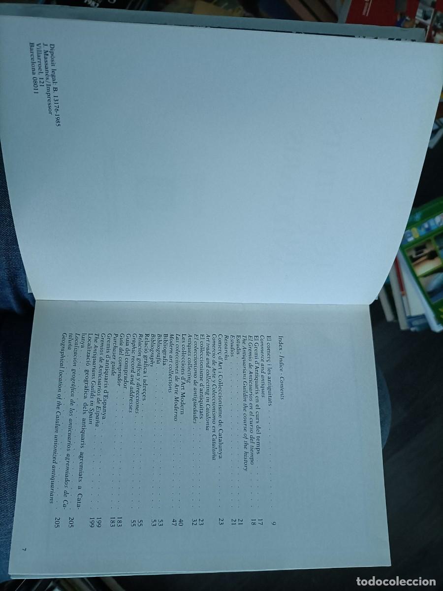 Libros de segunda mano: Les antiguitats i els antiquaris. 1985 - Foto 4