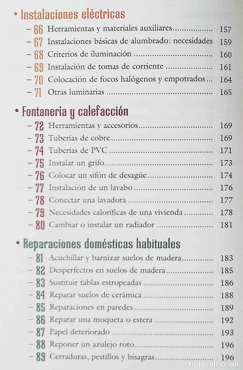 Libros de segunda mano: 100 tareas de bricolaje dom&eacute;stico. Biblioteca del hogar. - Foto 7