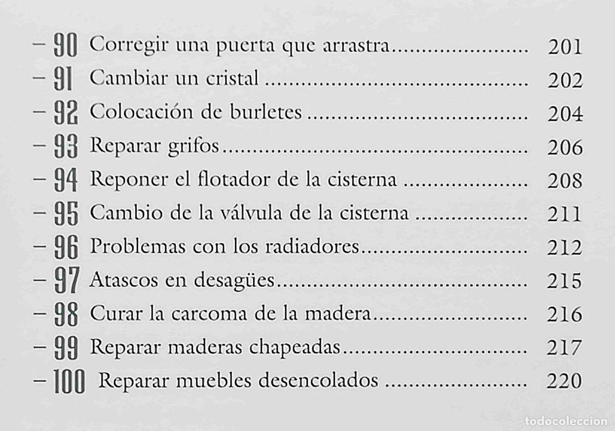 Libros de segunda mano: 100 tareas de bricolaje dom&eacute;stico. Biblioteca del hogar. - Foto 8