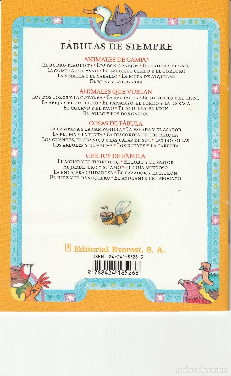 Libros de segunda mano: 1 LIBRO - LA ABEJA Y EL CUCLILLO ( FABULAS DE SIEMPRE - EVEREST - Foto 2