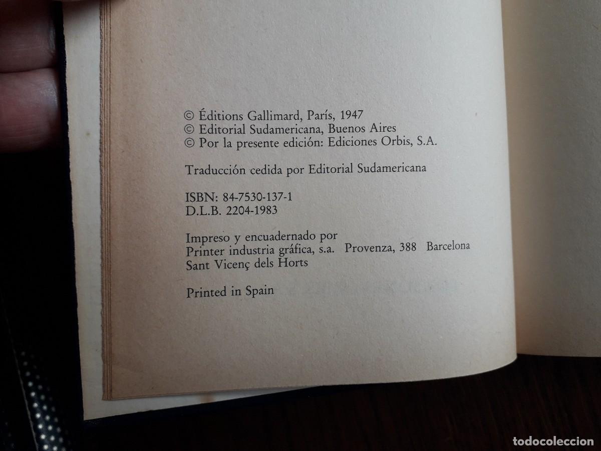 Libros de segunda mano: libro usado, La peste, Albert Camus, premio nobel 1957, Ediciones Orbis, a&ntilde;o 1983 - Foto 2