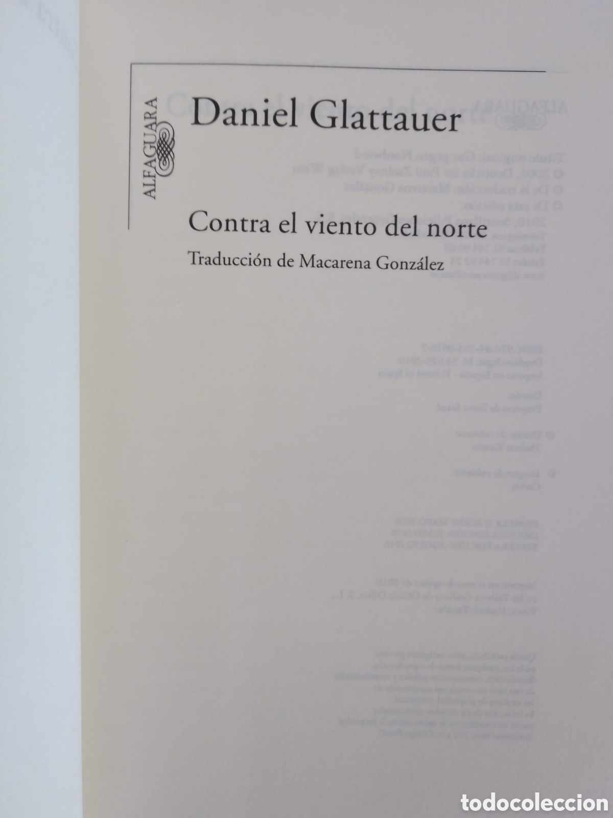Libros de segunda mano: Contra el viento del norte + Cada siete olas / DANIEL GLATTAUER - Foto 3