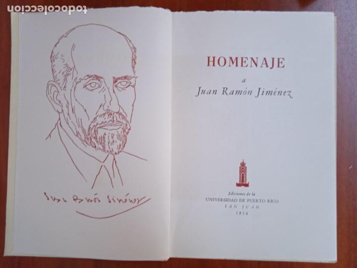 Libros de segunda mano: Homenaje a Juan Ram&oacute;n Jim&eacute;nez. - Foto 2