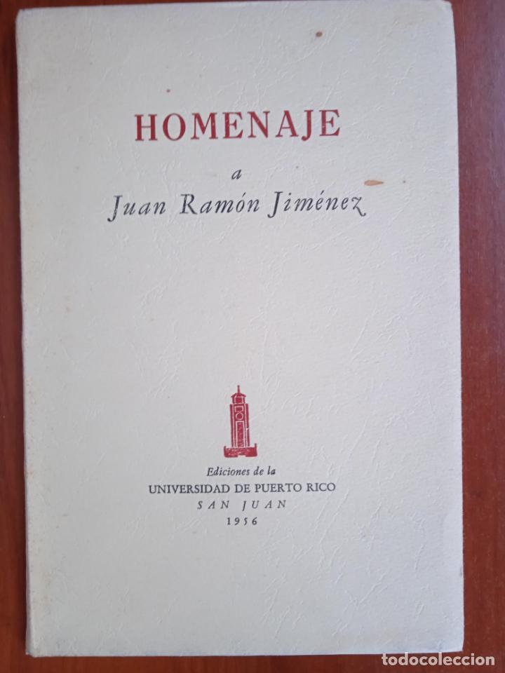 Libros de segunda mano: Homenaje a Juan Ram&oacute;n Jim&eacute;nez. - Foto 1