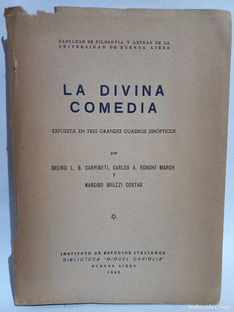 Libros de segunda mano: Carpineti, Ronchi y Bruzzi - La Divina Comedia - Primera edici&oacute;n - 1949 - Foto 1
