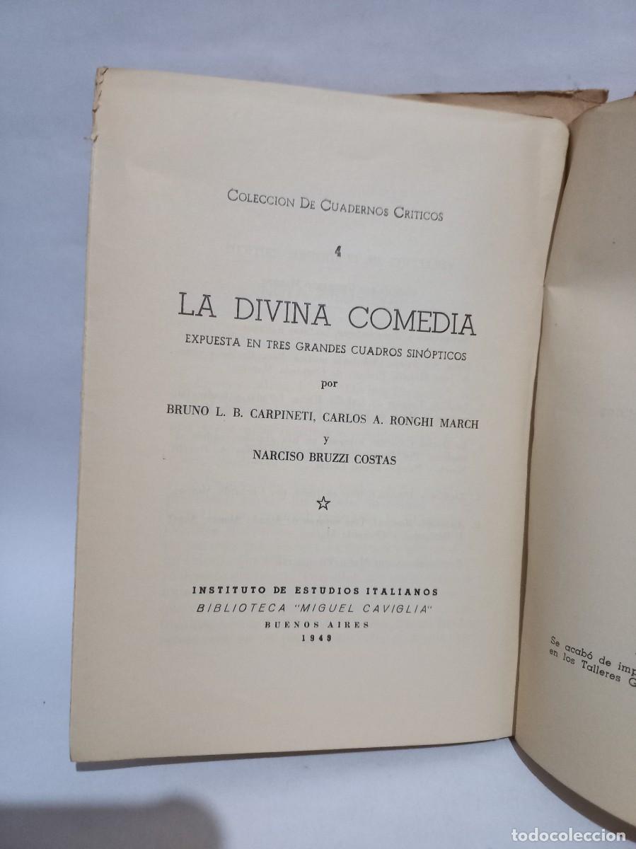 Libros de segunda mano: Carpineti, Ronchi y Bruzzi - La Divina Comedia - Primera edici&oacute;n - 1949 - Foto 2