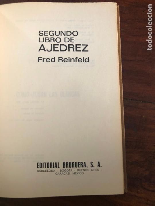 Libros de segunda mano: FRED REINFELD - SEGUNDO LIBRO DE AJEDREZ - ED. BRUGUERA 1973 - Foto 1