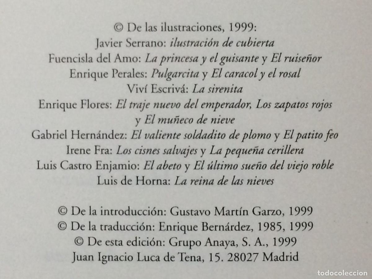 Libros de segunda mano: CUENTOS DE ANDERSEN. EDITORIAL ANAYA - Foto 2
