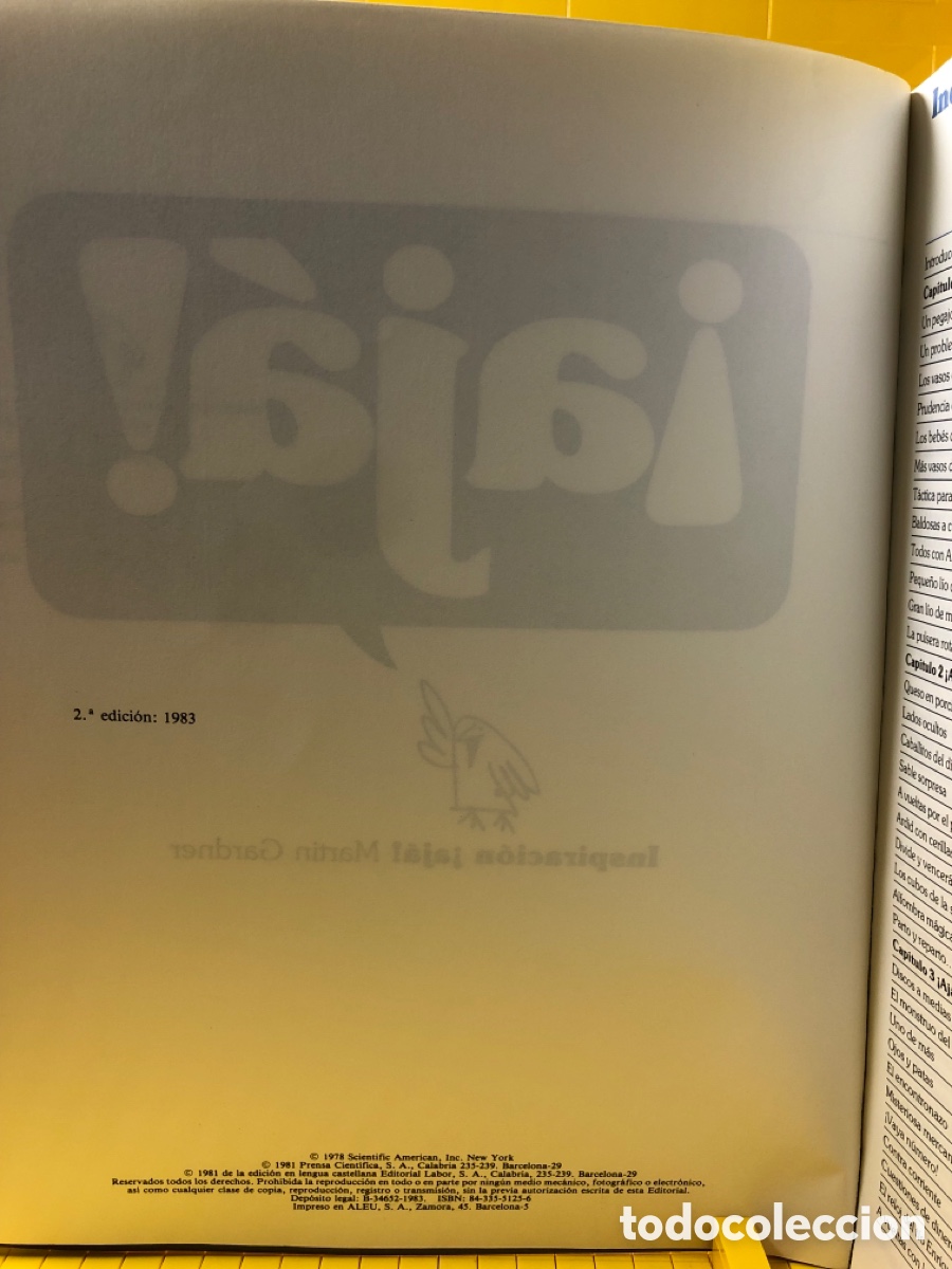 Libros de segunda mano: INSPIRACI&Oacute;N &iexcl;AJA! ● MARTIN GARDNER ● ● - Foto 2