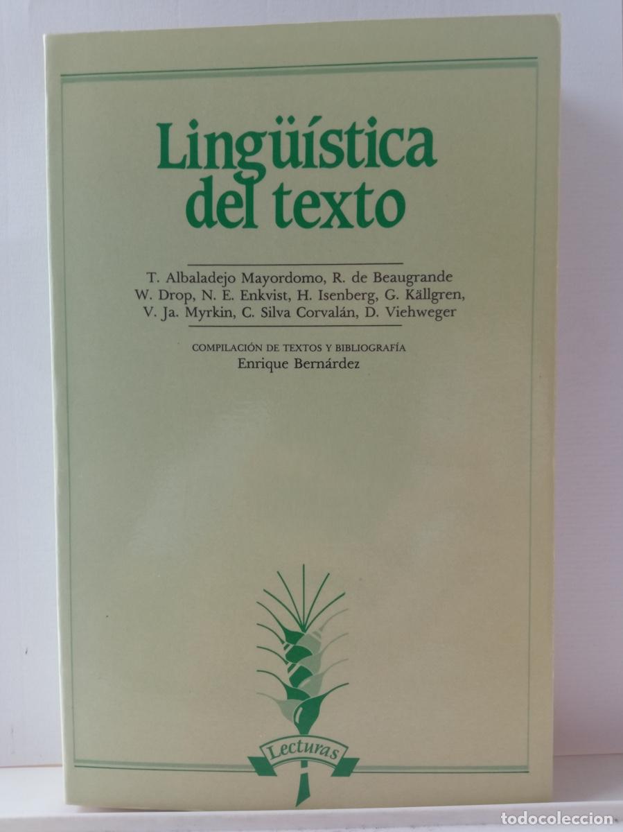 Libros de segunda mano: LING&Uuml;&Iacute;STICA DEL TEXTO